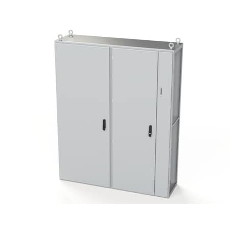 Saginaw Control & Engineering 3 Point Latch with Coinproof/Padlocking Swing Handle Electrical Enclosures, 78.74 in H, 18 in D SCE-TD201605LG